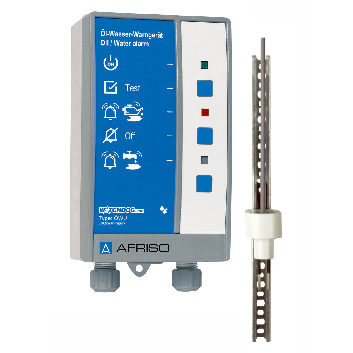 Öl-Wasser-Warngerät ÖWU mit 2 Relais-Schaltausgängen, incl. Sonde_40028