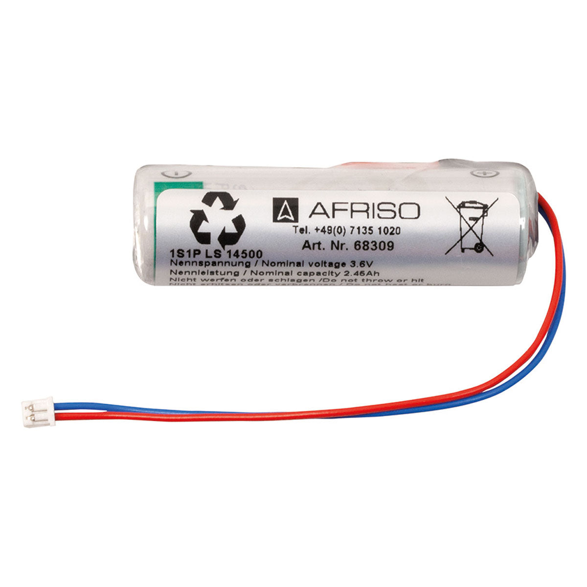 Lithium-Ersatzbatterie 3,6 V für Füllstandanzeiger DIT 01, DIT 02, DIT 10 und Unimes E von AFRISO