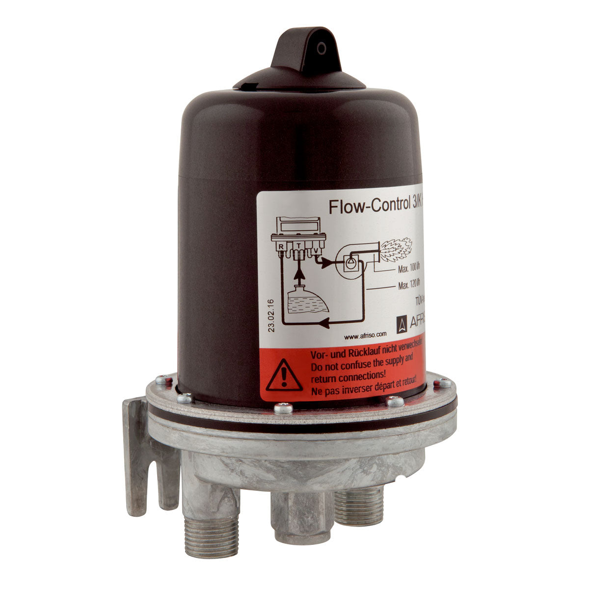 Autom.-Heizölentlüfter Flow-Control 3/K HT von AFRISO, mit Halterung