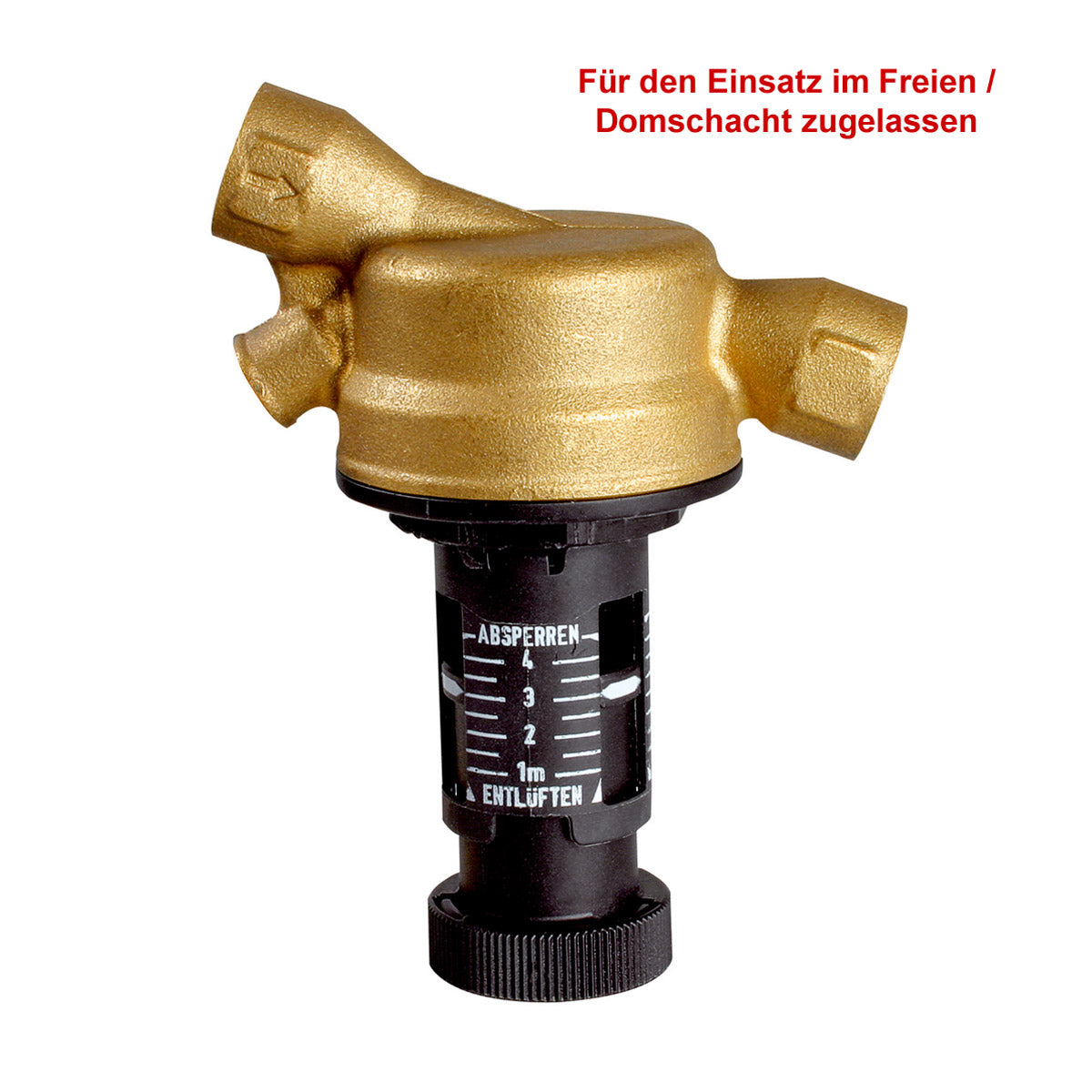 Kolben-Antiheberventil KAV auch für die Außenmontage geeignet