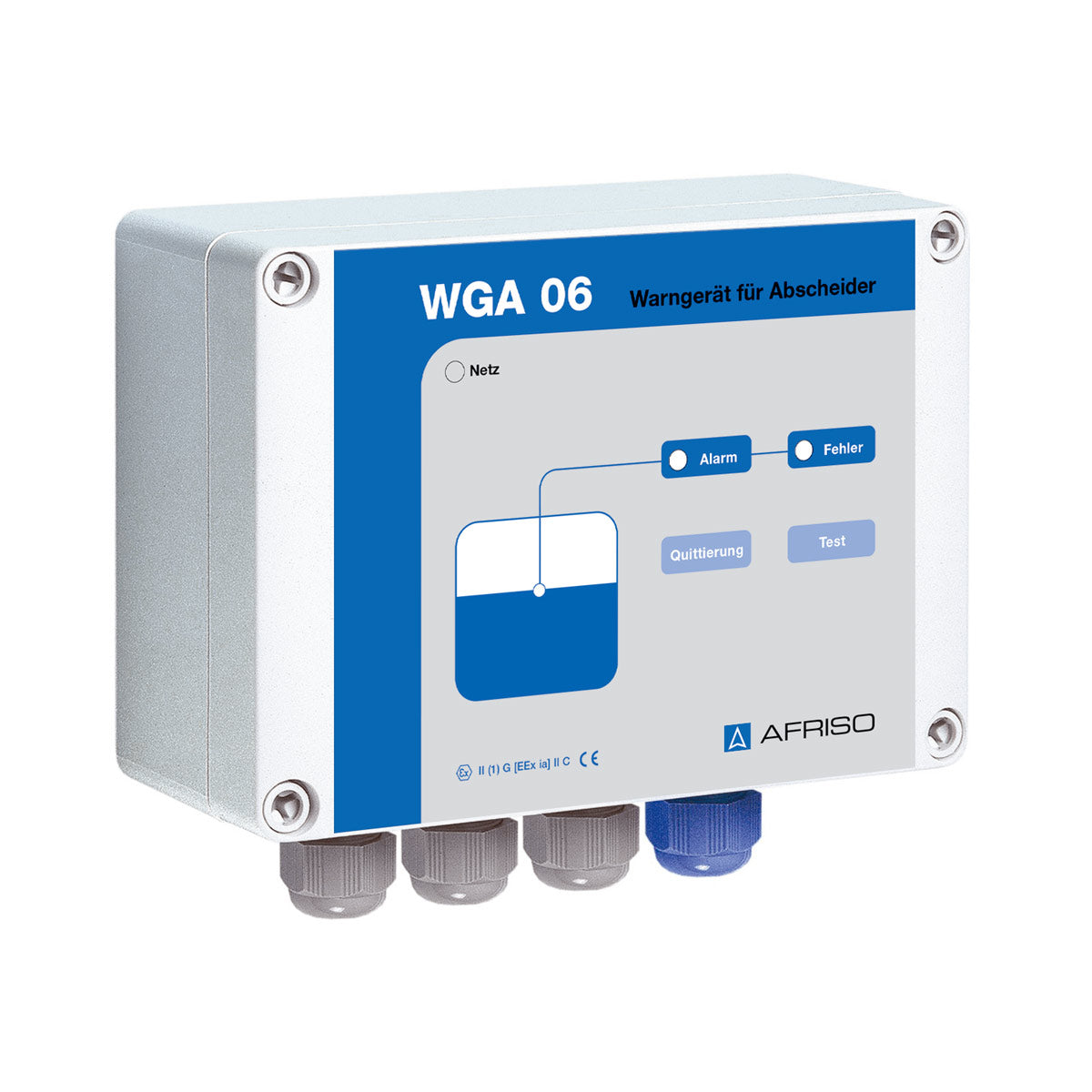 Warngerät WGA 06 überwacht Pumpen- und Kontrollschächte auf Öl an der Wasseroberfläche