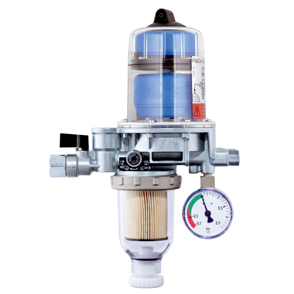 Heizölentlüfter FloCo-Top-2KM MC-7 mit Opticlean-Feinstfilter MC-7 kurz, 5–20 µm