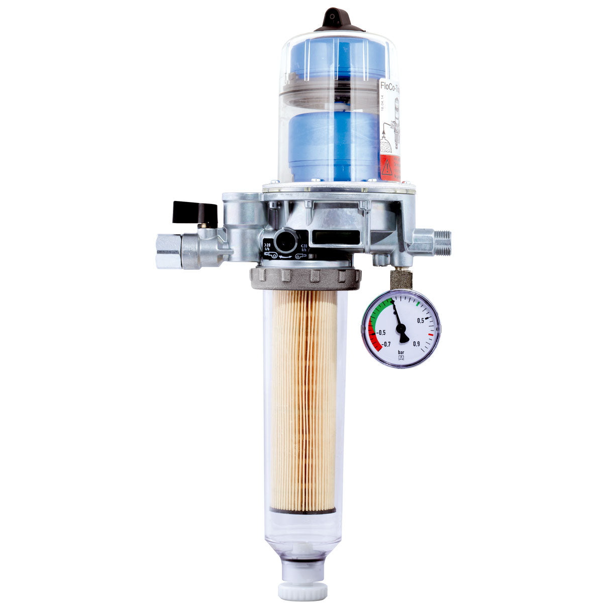 Heizölentlüfter FloCo-Top-2KM MC-7 mit Opticlean-Feinstfilter MC-18 lang, 5–20 µm