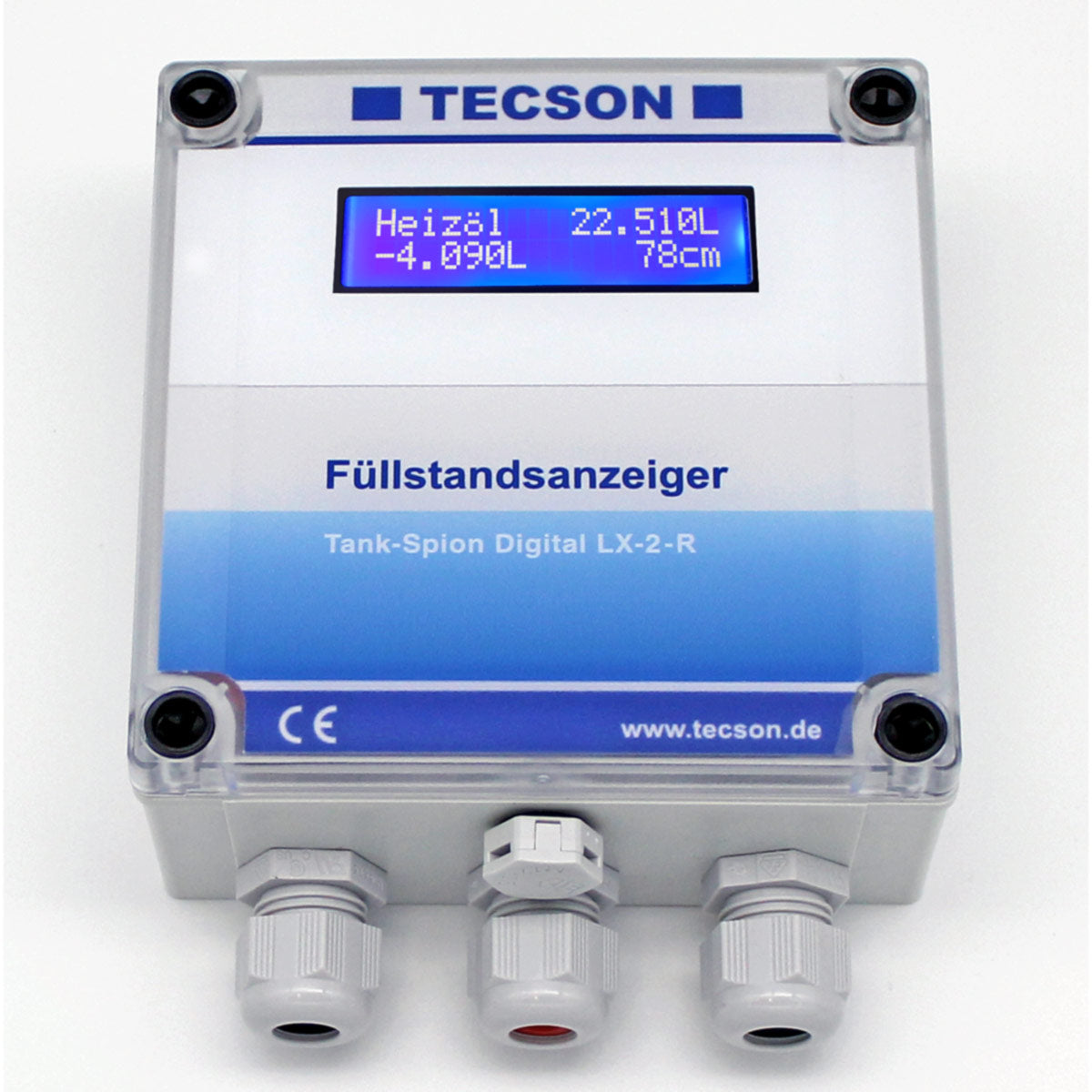 Digitaler Füllstandanzeiger Tankspion Digital LX-2-R mit 2 Relais-Ausgängen von Tecson