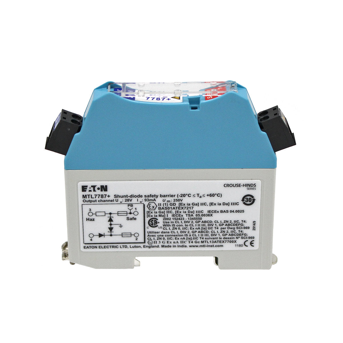 Zener-Sicherheitsbarriere (Trennbariere) für den Einbau von Druckmesssonden im EEx-Bereich