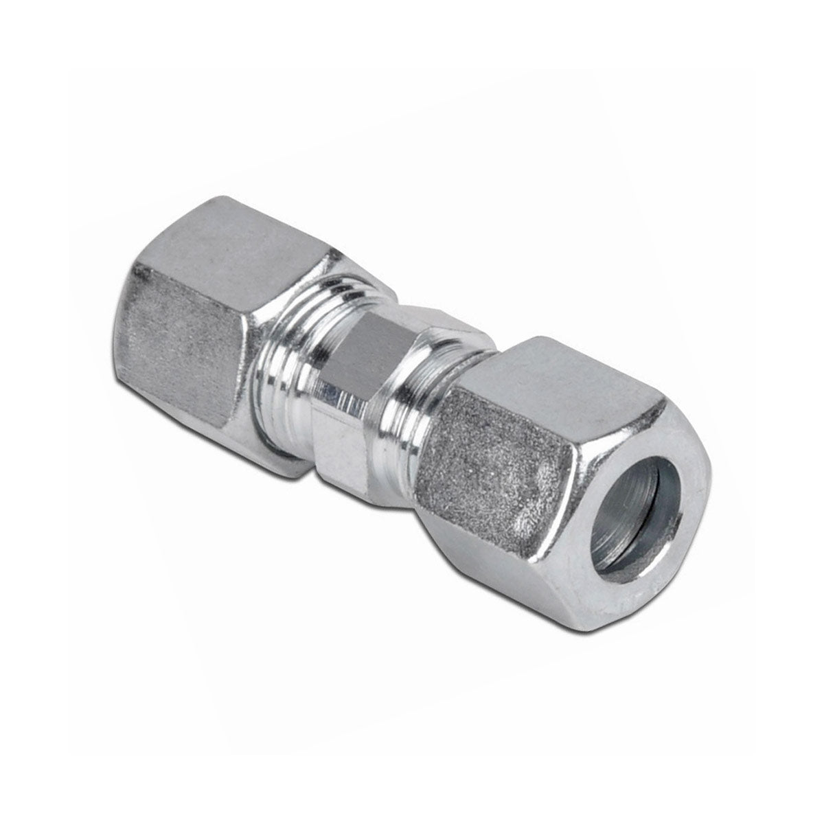 Gerade Schneidringverschraubung nach DIN 2353, versinkt mit Messing-Schneidring, Baureihe L