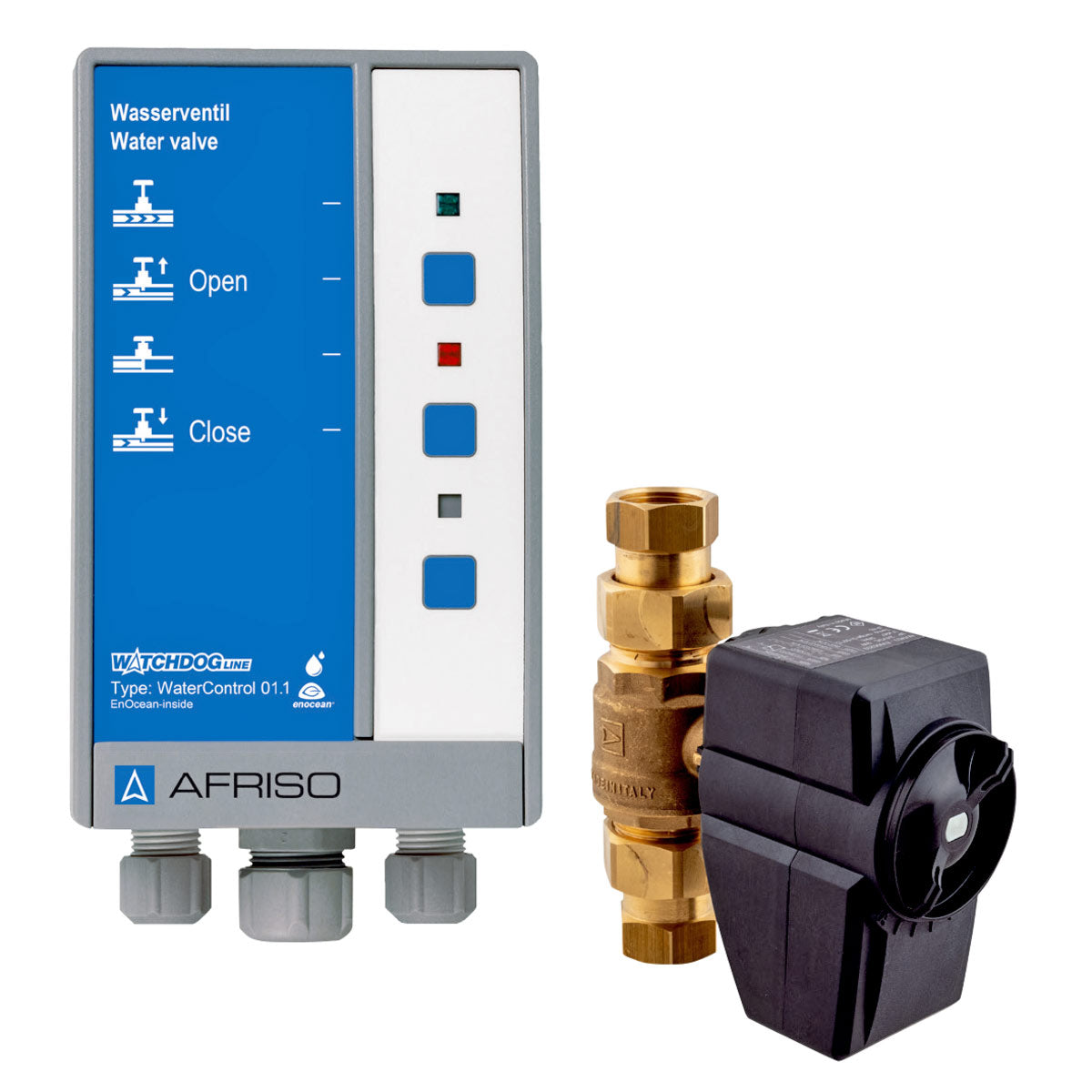 Funkgesteuertes Wasserventil WaterControl 01.1 aus der Smart Home Serie von AFRISO