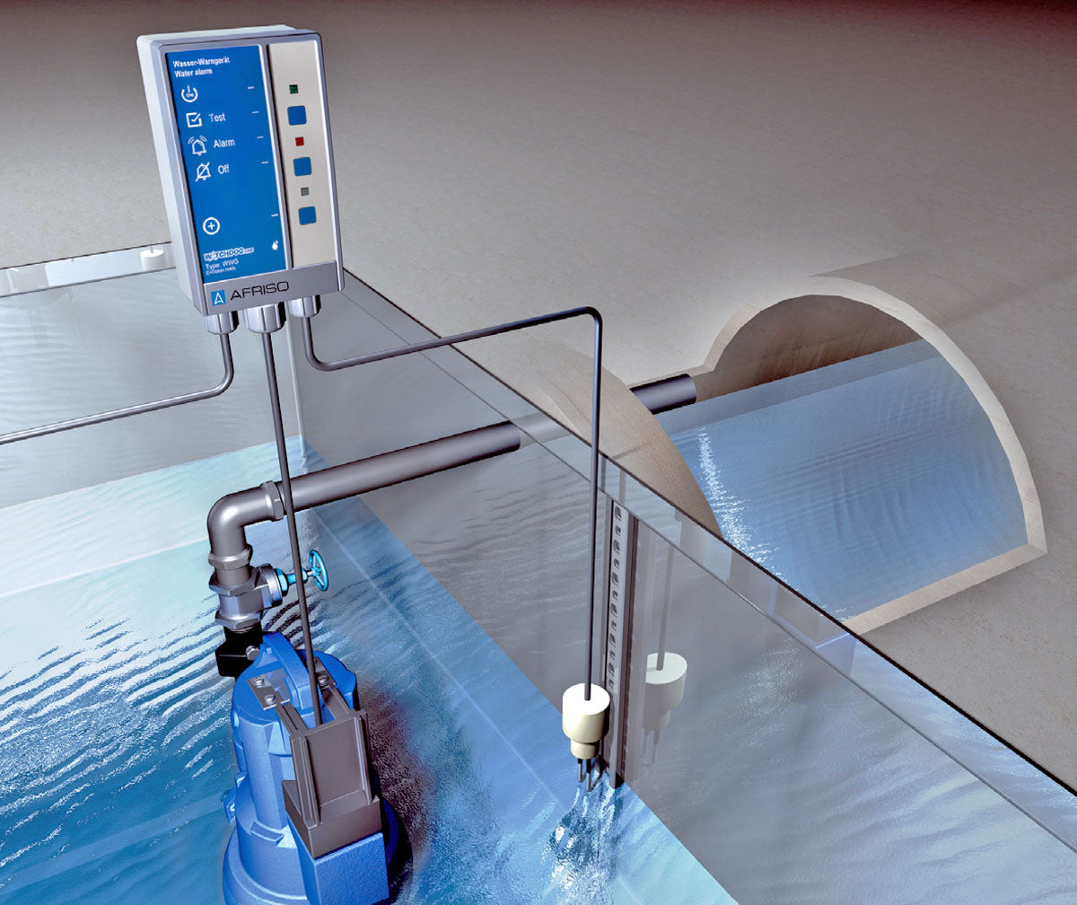 Einsatzbeispiel für Wasser-Warngerät WWG 2 von AFRISO