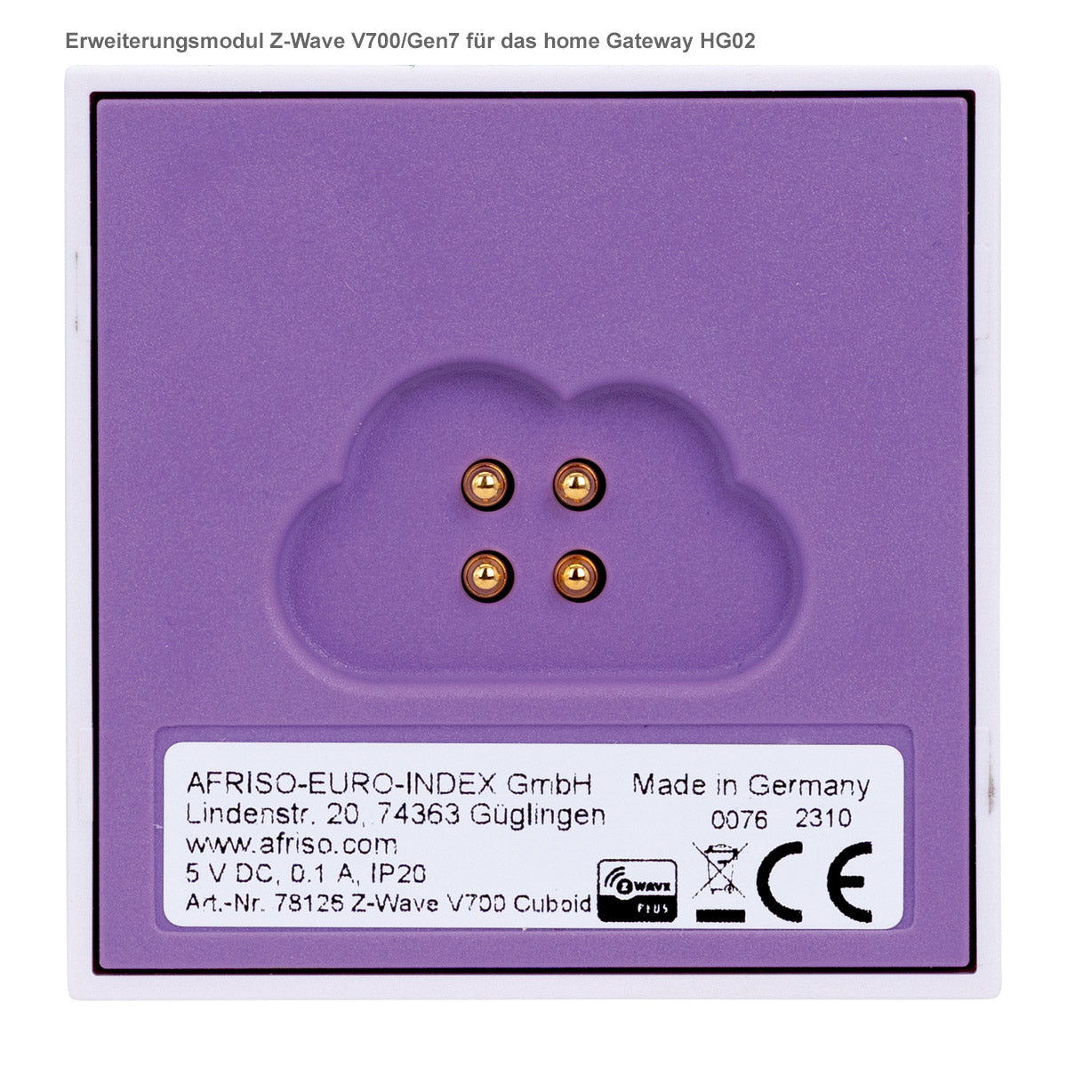 Z-Wave Funkstandard Erweiterungsmodul für AFRISOhome Gateway HG 02 (78126 Z-Wave Cuboid)