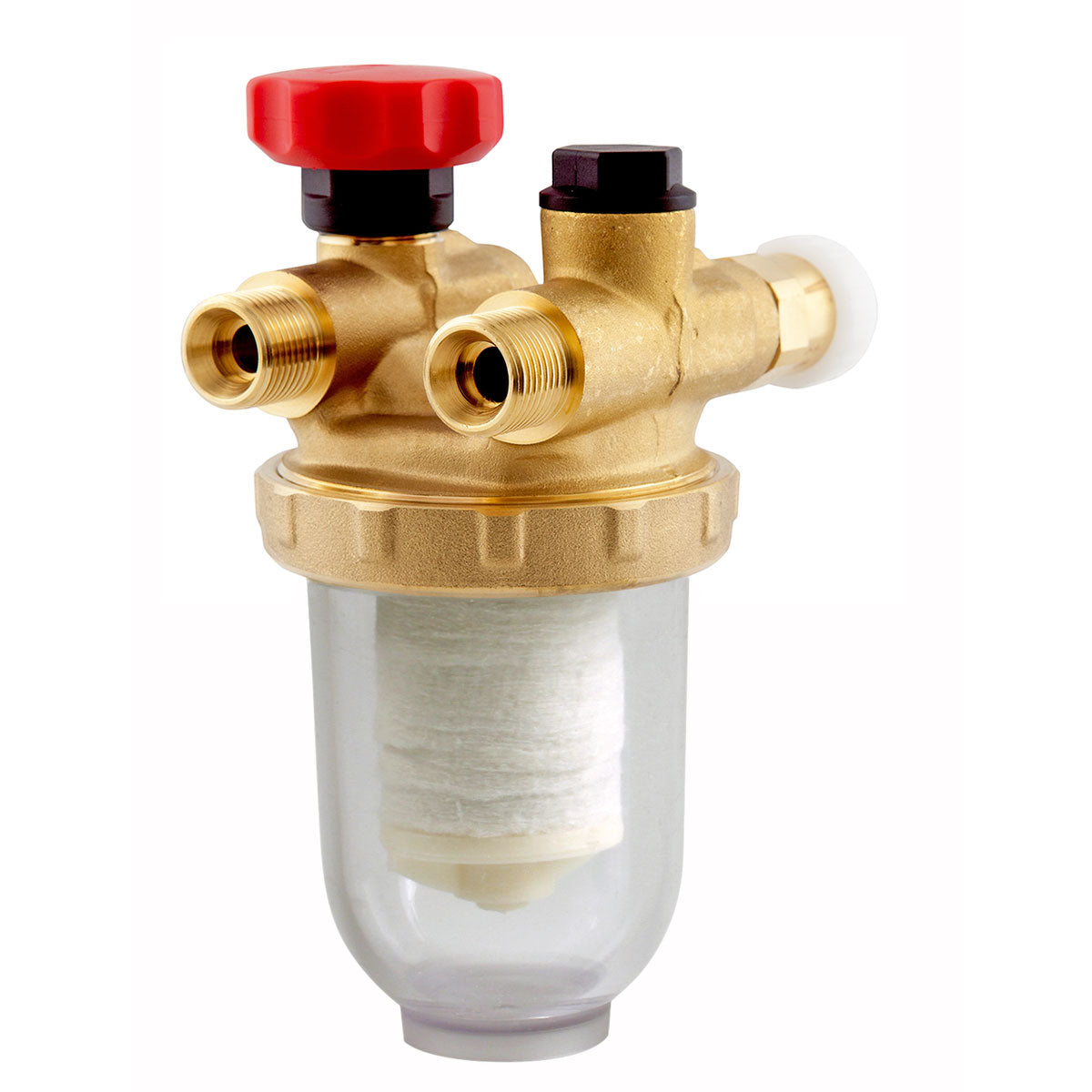 Einstrang-Heizölfilter R 500 mit Rücklaufanschluss und Filz-Filtereinsatz