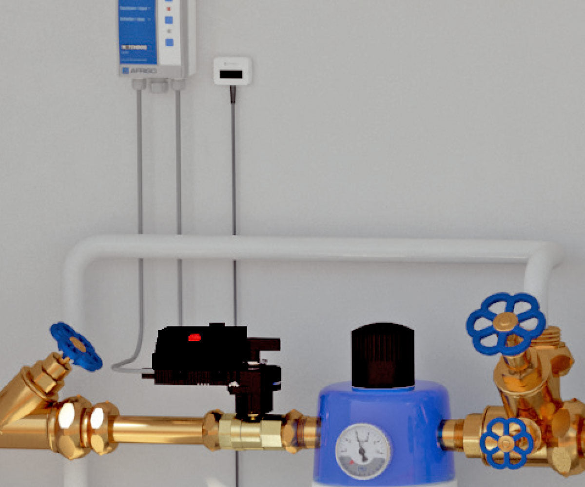 Einbau-Beispiel WaterControl 01.1 in der Hauswasserinstallation