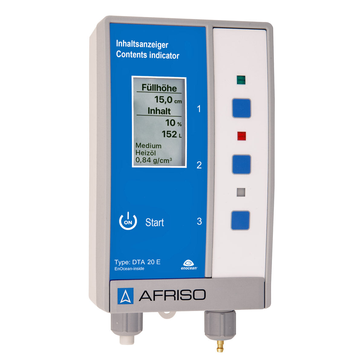 Füllstandsmessgerät DTA-20 E von AFRISO für EnOcean Smart Home Systeme