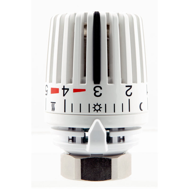 Thermostat-Regelkopf 323 mit Gewindeanschluss M30 x 1,5 mm, Weiß/Weiß